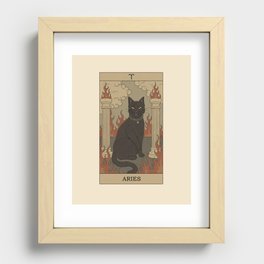 Aries Cat Recessed Framed Print