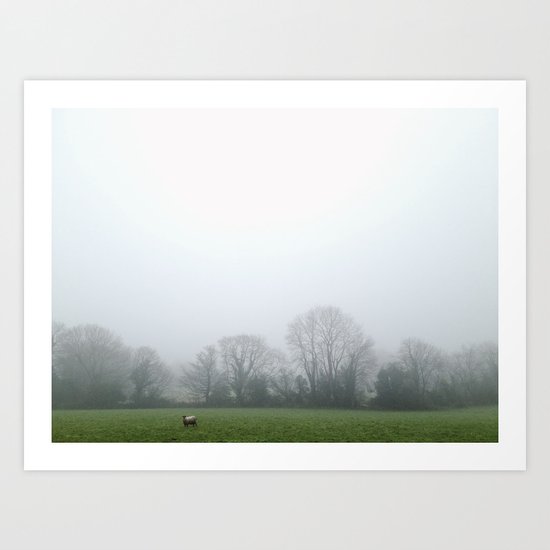 Lone Sheep Art Print