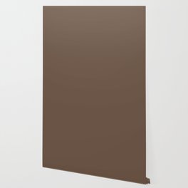 Dark Brown Solid Color Pairs Pantone Partridge 18-1124 TCX Shades of Brown Hues Wallpaper