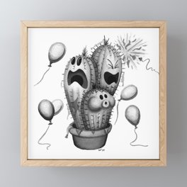 Cactus Party Framed Mini Art Print