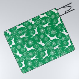 Green Life Pattern Picnic Blanket