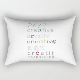 Creative languages Rectangular Pillow