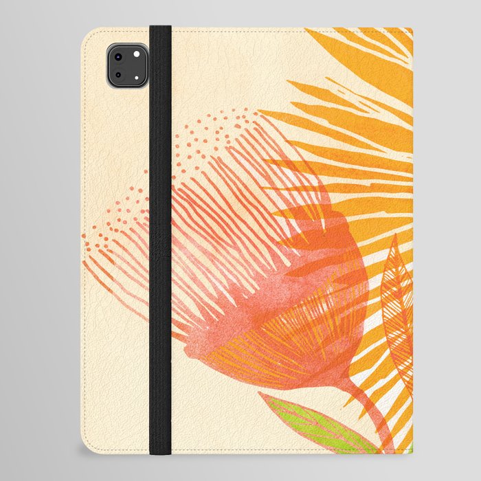 Bright Sunflower / Floral Illustration iPad Folio Case