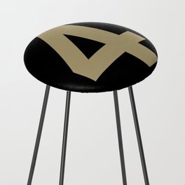 Number 4 (Sand & Black) Counter Stool