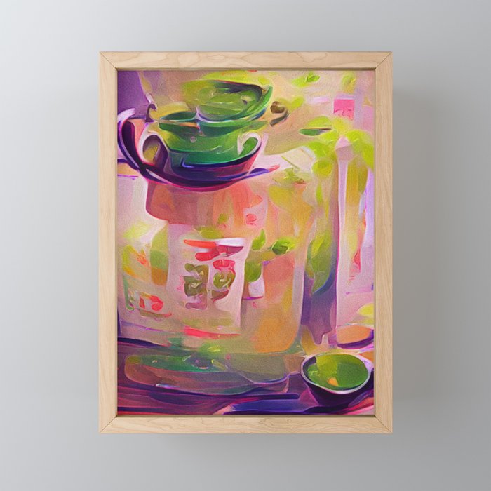 Green Tea Framed Mini Art Print