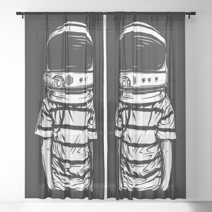 Astronaut Boy Sheer Curtain