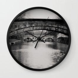 bridges over the River Cam print  Wall Clock