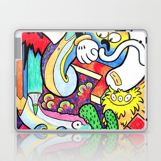 Crayola Doodle Illustration Laptop & iPad Skin