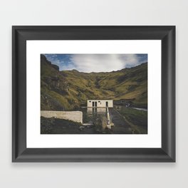 Seljavallalaug Pool, Vik, Iceland Framed Art Print