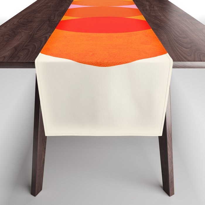 Abstraction_COLOUR_CIRCLES_001 Table Runner