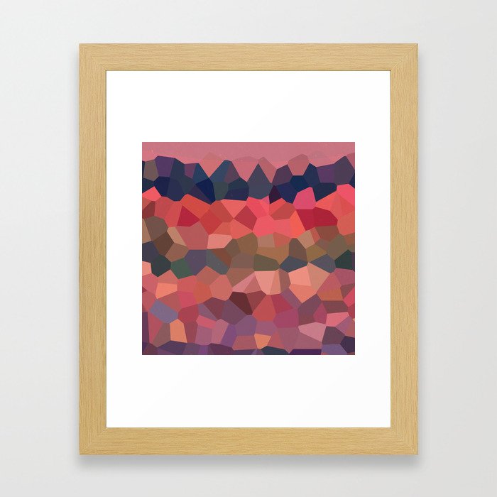 04 Geometric pattern Framed Art Print