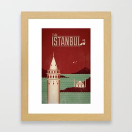 Visit Istanbul Framed Art Print