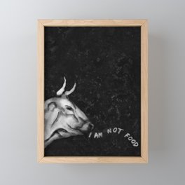 The Ox Drawing For Vegan Activist Framed Mini Art Print