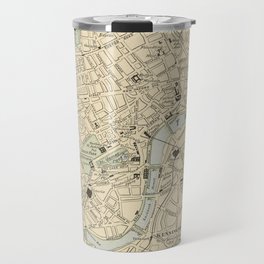 Vintage Map of London England (1901) Travel Mug