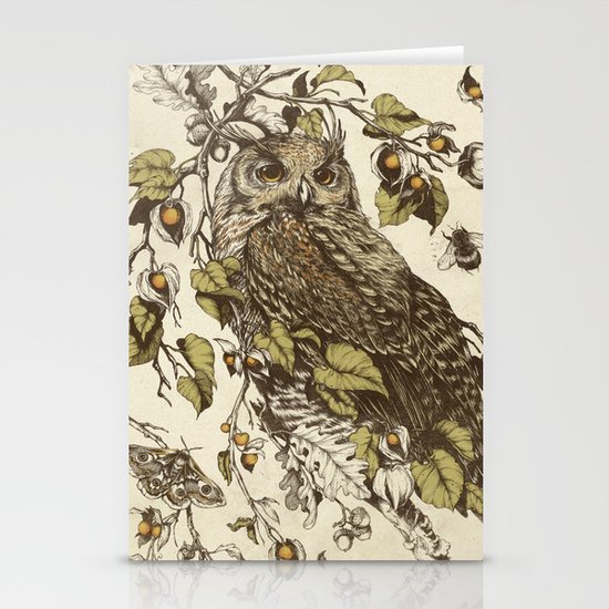 Great Horned Owl Stationery Cards