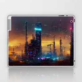 Postcards from the Future - Nameless Metropolis Laptop Skin