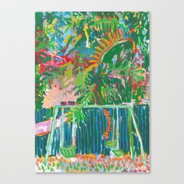 Backyard Swings Canvas Print