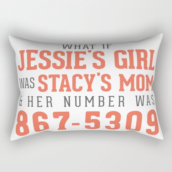 JENNY I GOT YO NUMBA Rectangular Pillow