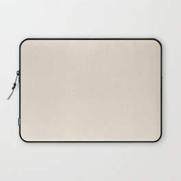 Off White Cream Ivory Solid Color Pairs PPG Parchment Paper PPG1095-1 - All One Single Shade Colour Laptop Sleeve