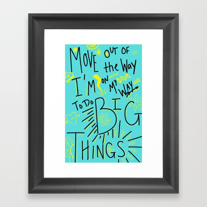 Big things Framed Art Print