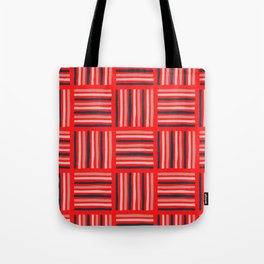 Red Maze Tote Bag