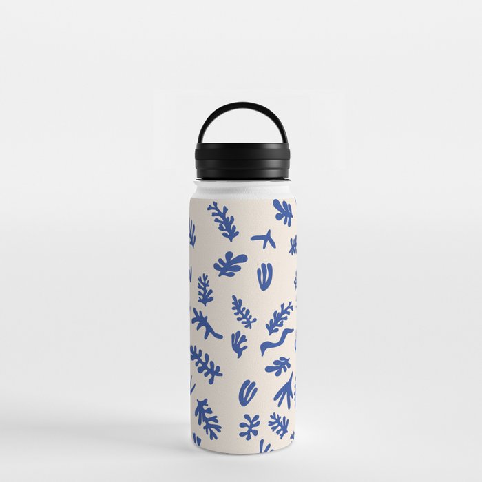 Matisse seaweed Blue Water Bottle