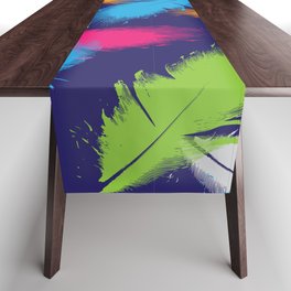 Bright Falling Feathers Table Runner