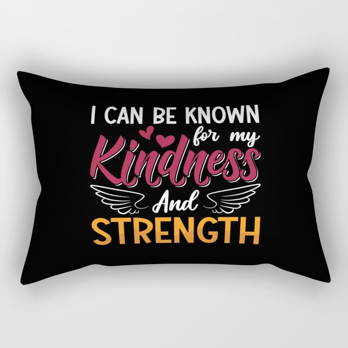 Mental Health Kindness And Strength Anxie Anxiety Rectangular Pillow