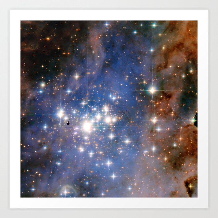 Star Cluster Trumpler 14 In The Milky Way Nasa Esa Hubble Space Telescope Art Print By Alexandra Arts