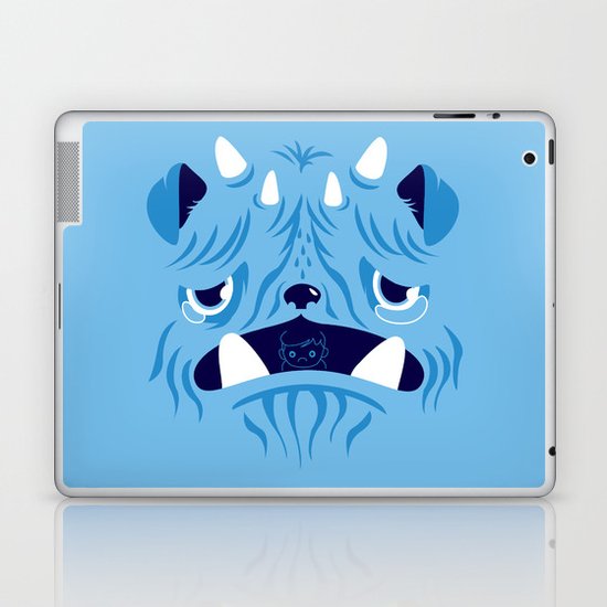 The Bluest Monster Ever :(( Laptop & iPad Skin