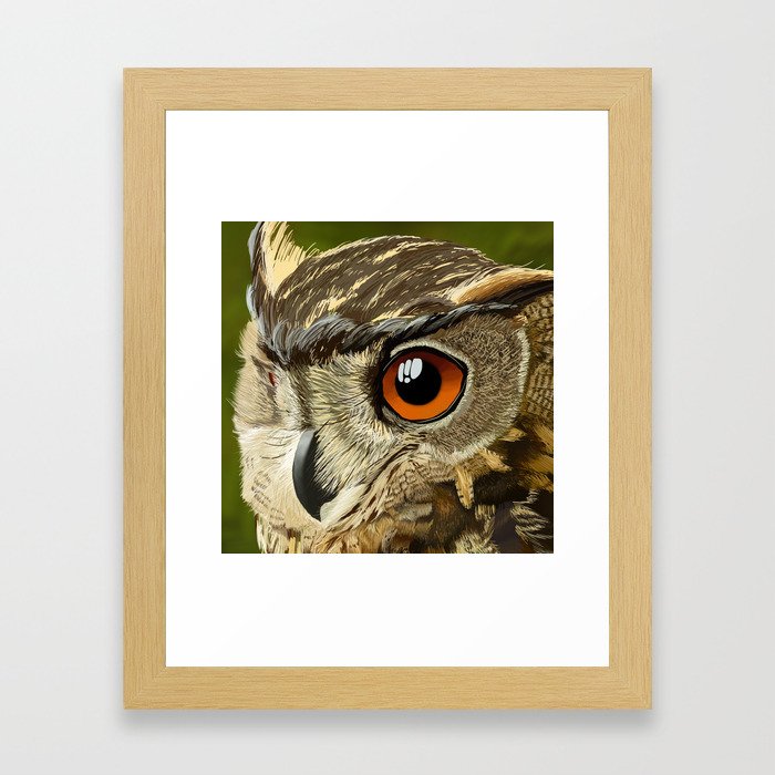 Eurasian Eagle Owl Framed Art Print