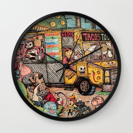 Taco Truck Wall Clock