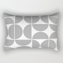 Mid Century Modern Geometric 04 Grey Rectangular Pillow