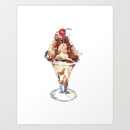 Ice Cream Bakery Kitchen Decor Picture  Art Print