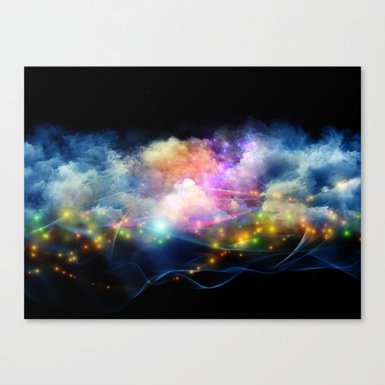 Space Clouds Canvas Print