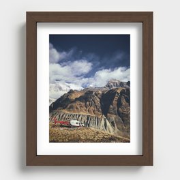 Himalayan Helicopter Adventure Recessed Framed Print