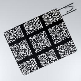 QR Code® Daily Affirmations: ... I AM FORTUNATE ... Picnic Blanket