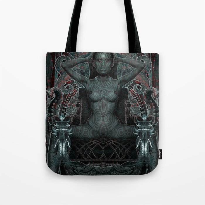 Triptych: Shakti - Black Goddess Tote Bag
