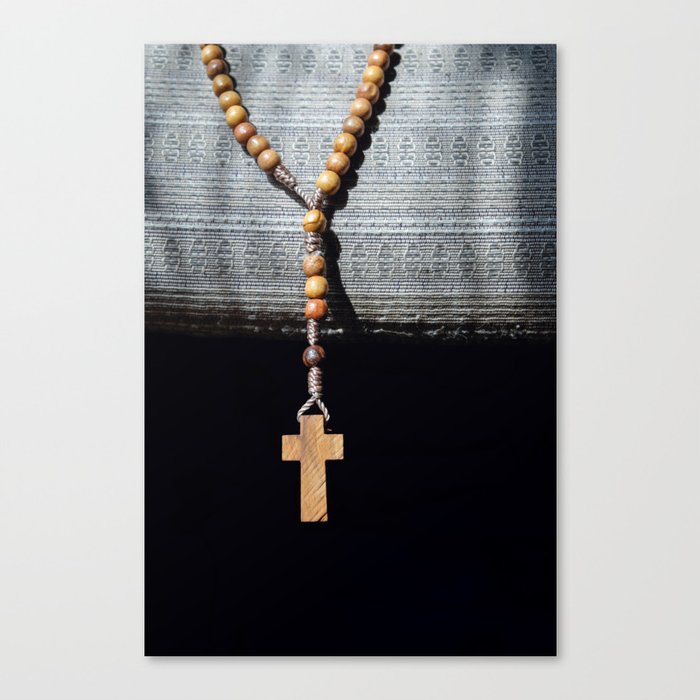 Roman catholic rosary Canvas Print