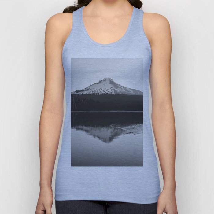 Wild Mountain Sunrise - Black and White Nature Photography Tank Top