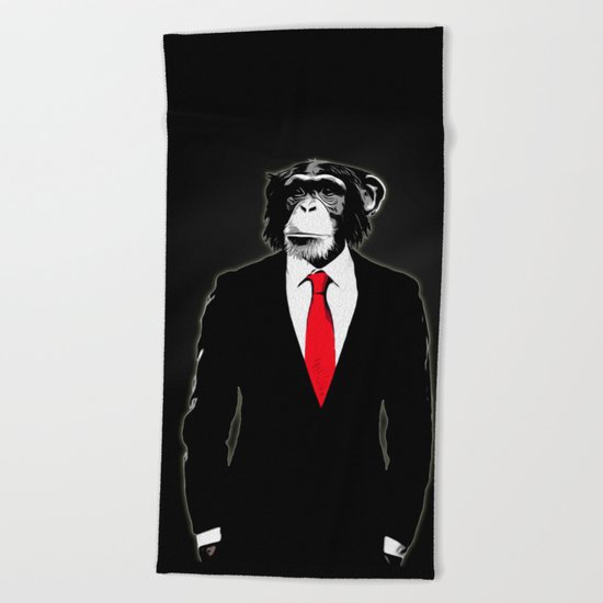 Domesticated Monkey Beach Towel