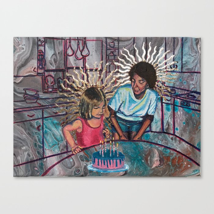 The Divine Birthday Canvas Print By Emnem Society6