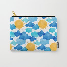 Risograph Clouds and Suns Carry-All Pouch