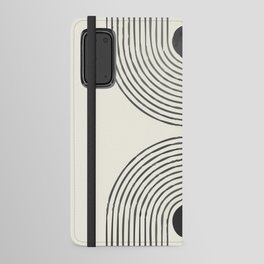 Abstract Geometric Mid Century Boho art Android Wallet Case