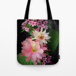 Cacti, Pink And Paler Tote Bag