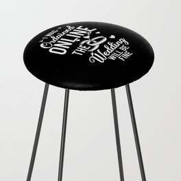 Wedding Officiant Marriage Minister Funny Pastor Counter Stool