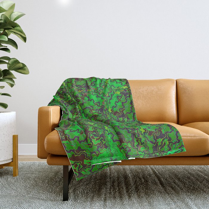 Camo Swirls Throw Blanket