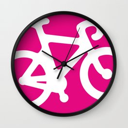Pink Bike Wall Clock