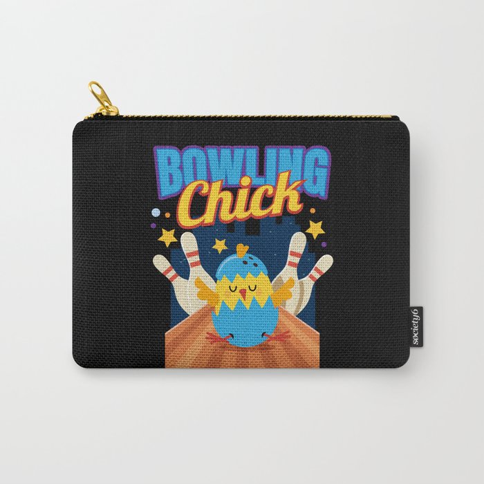 Bowling Chick Bowling Bowler Carry-All Pouch