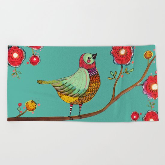 i can ear music 3 Beach Towel